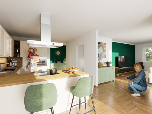 Wohnung zum Kauf provisionsfrei 609.100 € 3,5 Zimmer 122,1 m² 1. Geschoss Berliner Straße 53 Amberg 92224