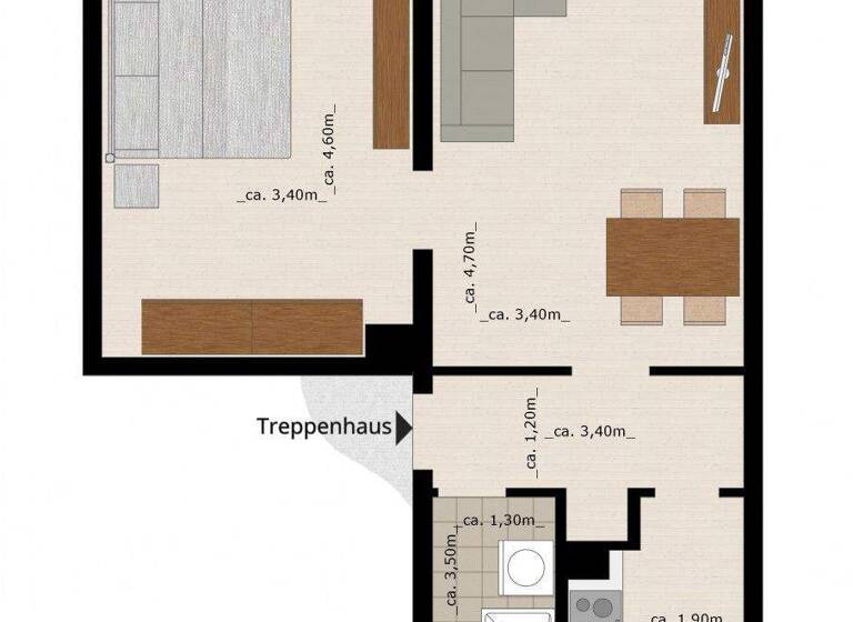 Wohnung zur Miete 320 € 2 Zimmer 47,4 m² 3. Geschoss frei ab 01.08.2026 Linzer Straße 59 Süd Dessau-Roßlau 06849