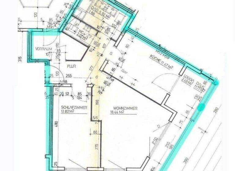 Wohnung zur Miete 1.100 € 2 Zimmer 62 m² 4. Geschoss Rettenpacherstraße Aigen I Salzburg 5020