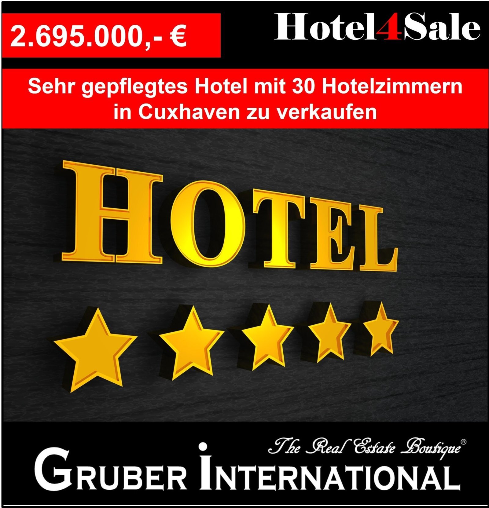 Hotel zum Kauf 2.695.000 € 30 Zimmer 1 m²<br/>Gastrofläche 1.748 m²<br/>Grundstück Cuxhaven Cuxhaven 27472