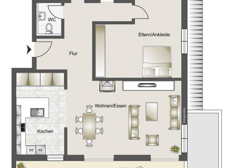 Wohnung zum Kauf 439.000 € 3 Zimmer 115 m² Offingen 89362