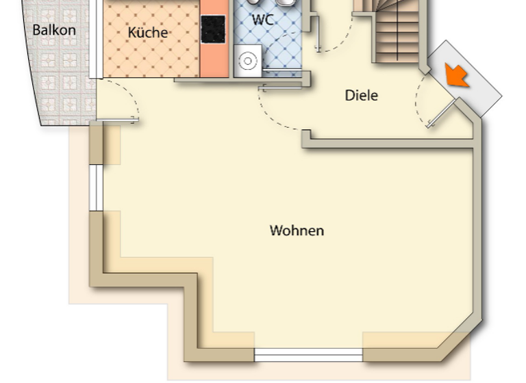 Maisonette zum Kauf 484.000 € 2 Zimmer 72 m² frei ab 01.03.2026 Wiehre Freiburg im Breisgau 79100