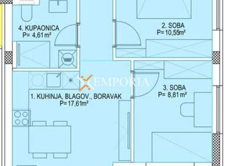 Wohnung zum Kauf 244.372 € 3 Zimmer 72 m² Plovanija - Vidikovac