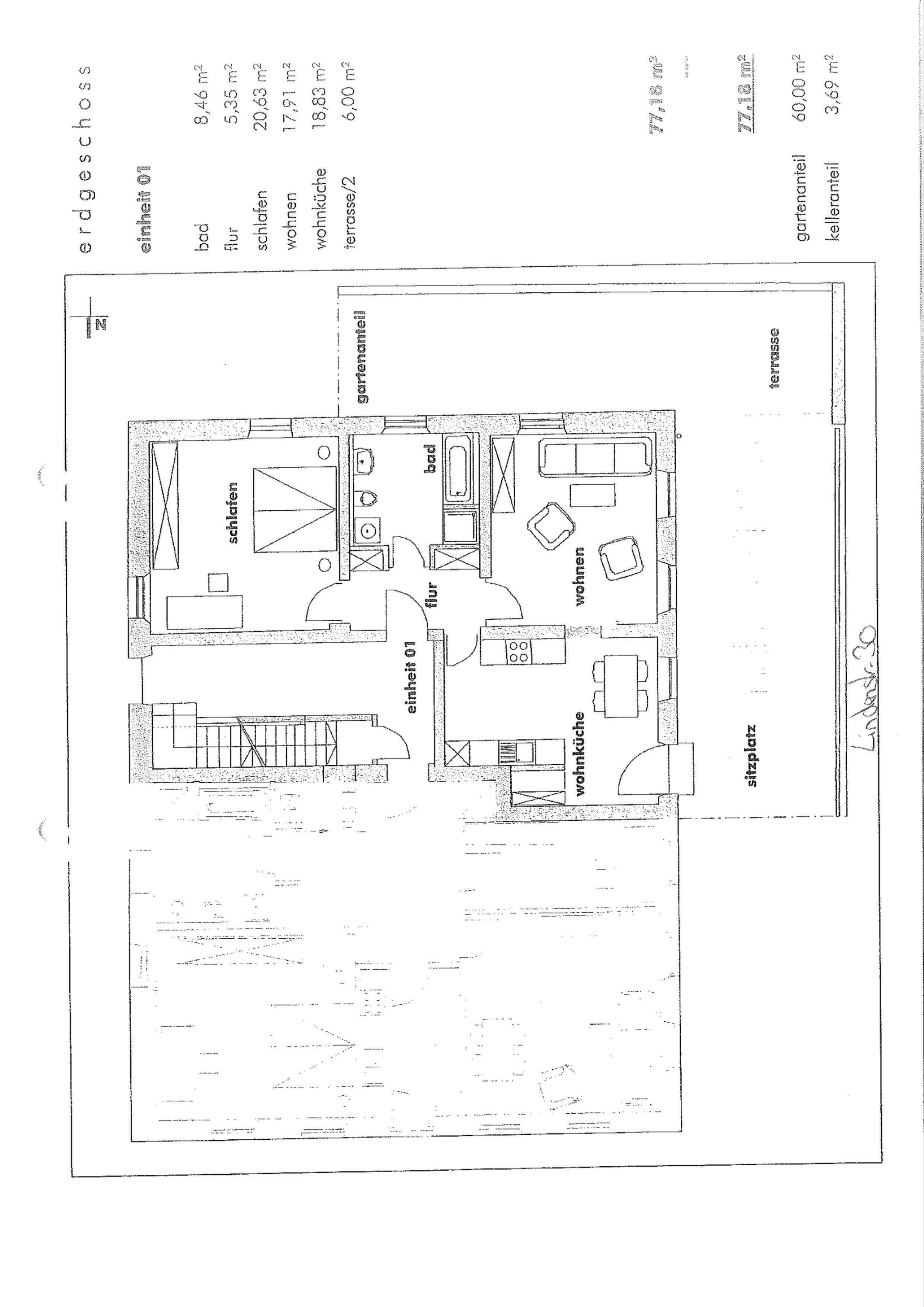 Wohnung zum Kauf 292.000 € 2,5 Zimmer 77,2 m²<br/>Wohnfläche EG<br/>Geschoss Planungsbezirk 107 Straubing 94315