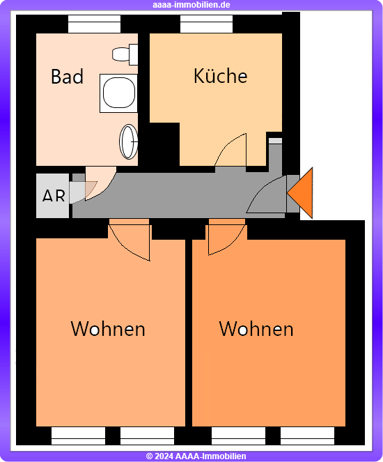 Wohnung zum Kauf 245.000 € 2 Zimmer 54,1 m²<br/>Wohnfläche 1.<br/>Geschoss Friedrichshain Berlin 10247