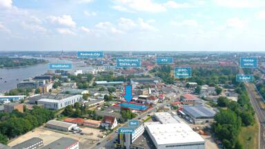 Werkstatt zur Miete 2.850 € 300 m² Lagerfläche Carl-Hopp-Straße 9 Kröpeliner Tor-Vorstadt Rostock 18069