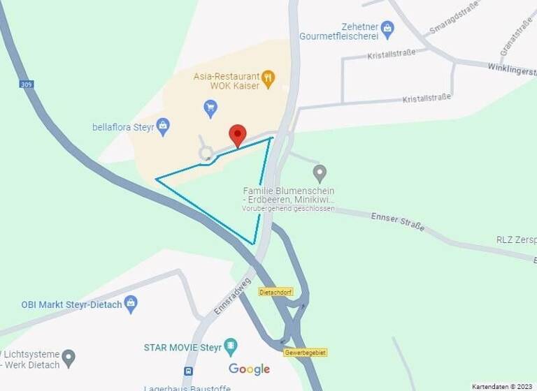 Grundstück zur Miete 11.259 m² Grundstück Steyr Dietach 4407