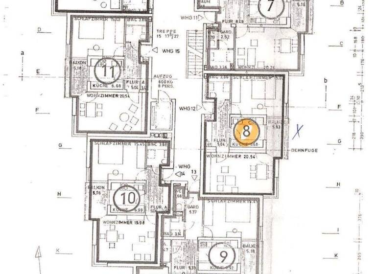 Wohnung zum Kauf provisionsfrei 179.000 € 2 Zimmer 55,4 m² 1. Geschoss Vornholzstraße 36 Haidenhof-Nord Passau 94036