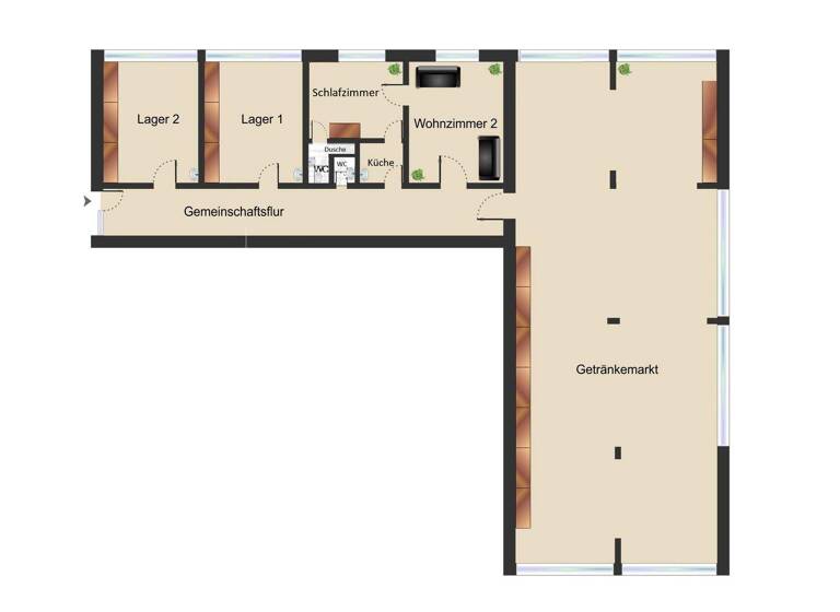 Verkaufsfläche zum Kauf 169.000 € 2 Zimmer 150 m² Verkaufsfläche Metzingen 72555