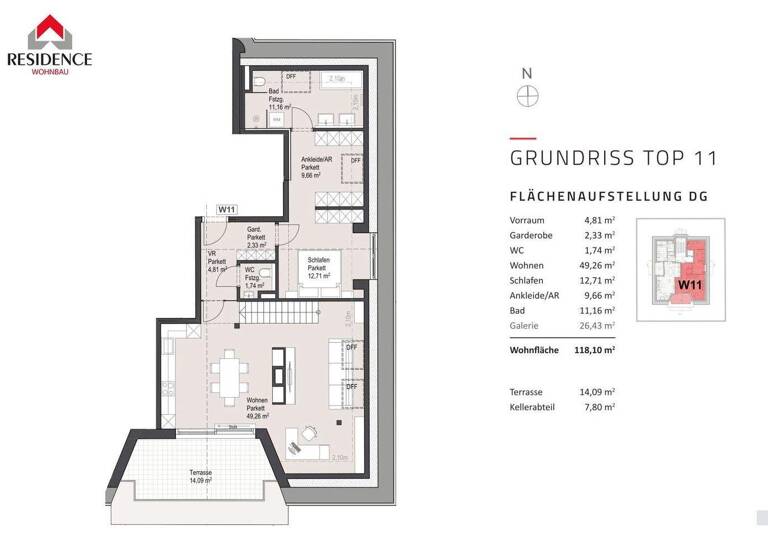Wohnung zum Kauf - Erstbezug 1.180.000 € 2 Zimmer 118,1 m² 4. Geschoss Mertensstraße 7 Salzburg 5020
