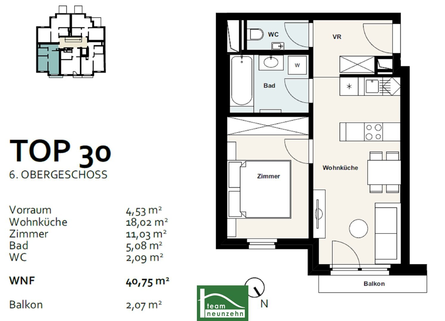 Wohnung zum Kauf 290.004 € 2 Zimmer 40,7 m²<br/>Wohnfläche 6.<br/>Geschoss Inzersdorfer Straße 121 Wien 1100