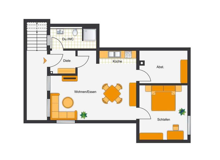 Wohnung zur Miete 800 € 2 Zimmer 75 m² Neupotz 76777