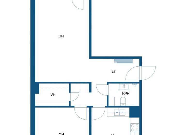 Wohnung zum Kauf 27.500 € 2 Zimmer 60,5 m² 2. Geschoss Takajärventie 30 Kemi 94700