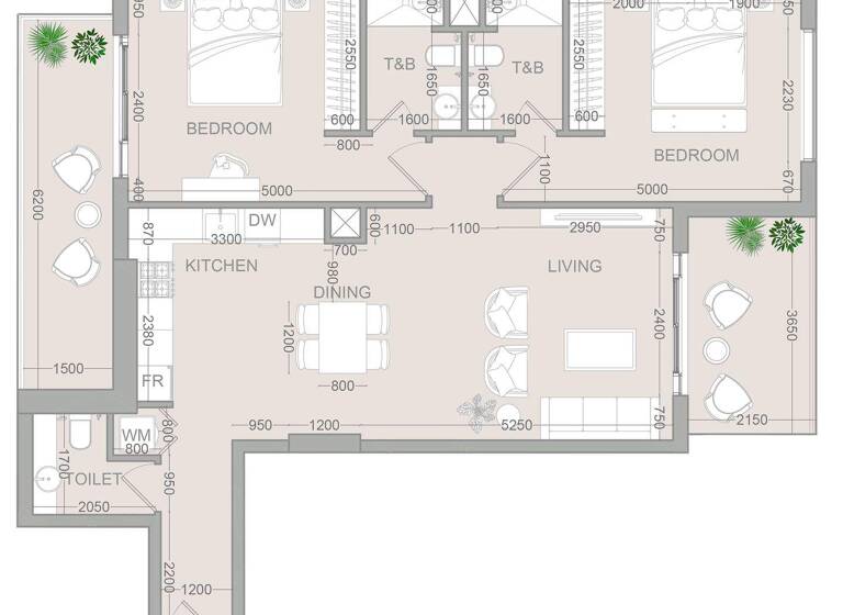 Wohnung zum Kauf provisionsfrei 408.846 € 3 Zimmer 111 m² Dubai 00000