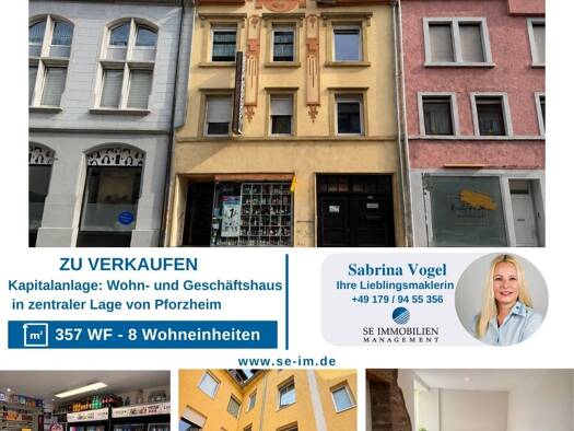 Mehrfamilienhaus zum Kauf 595.000 € 15 Zimmer 357 m² 219 m² Grundstück Brötzingen Pforzheim 75172