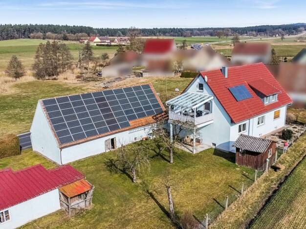 Einfamilienhaus zum Kauf 419.000 € 7 Zimmer 140 m² 8.394 m² Grundstück Witzmannsmühle Dürrwangen 91602
