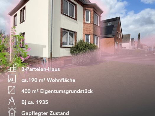 Mehrfamilienhaus zum Kauf 425.000 € 8 Zimmer 190 m² 400 m² Grundstück Im Kampe Altgarbsen Garbsen 30823