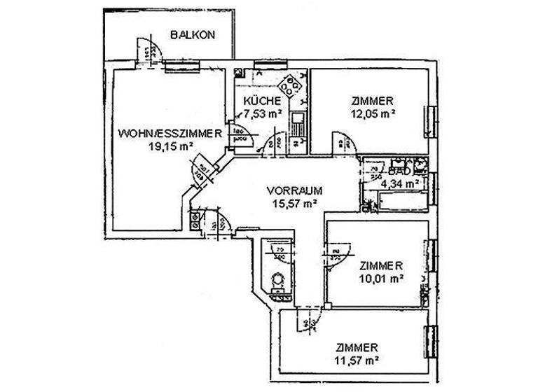 Wohnung zur Miete 646 € 82,4 m² St. Martin 74/5 St. Martin 3971