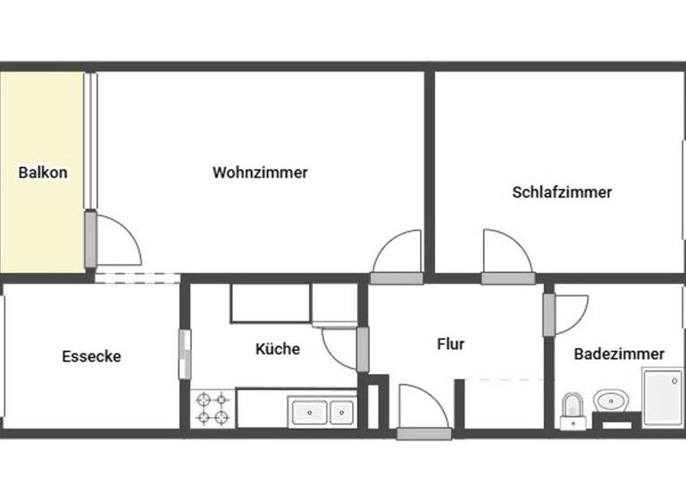 Wohnung zum Kauf 125.000 € 2 Zimmer 58,8 m² 6. Geschoss Laatzen-Mitte Laatzen 30880