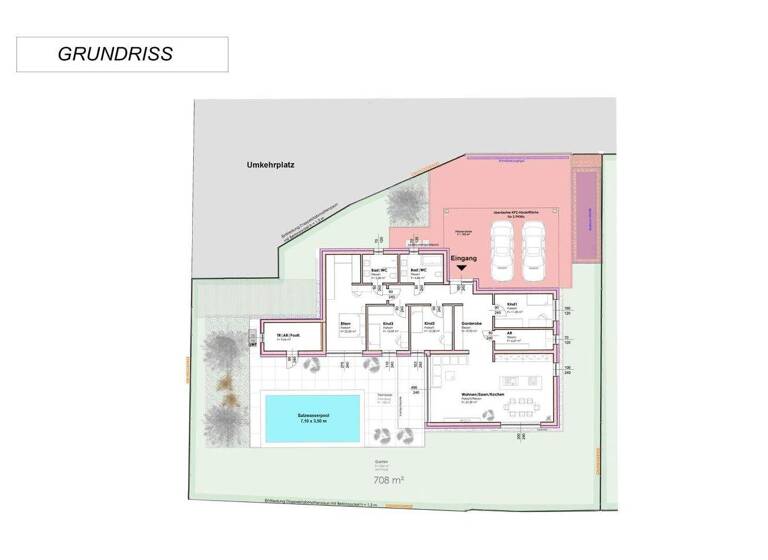 Bungalow zum Kauf - Erstbezug 868.000 € 5 Zimmer 141 m² 708 m² Grundstück Wundschuh 8142