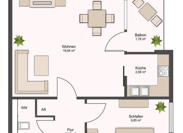 Wohnung zum Kauf 299.000 € 2 Zimmer 42 m² 4. Geschoss Garching 85748
