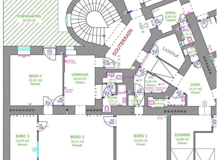 Laden zur Miete 12,94 € Devrientgasse 4 Wien 1190