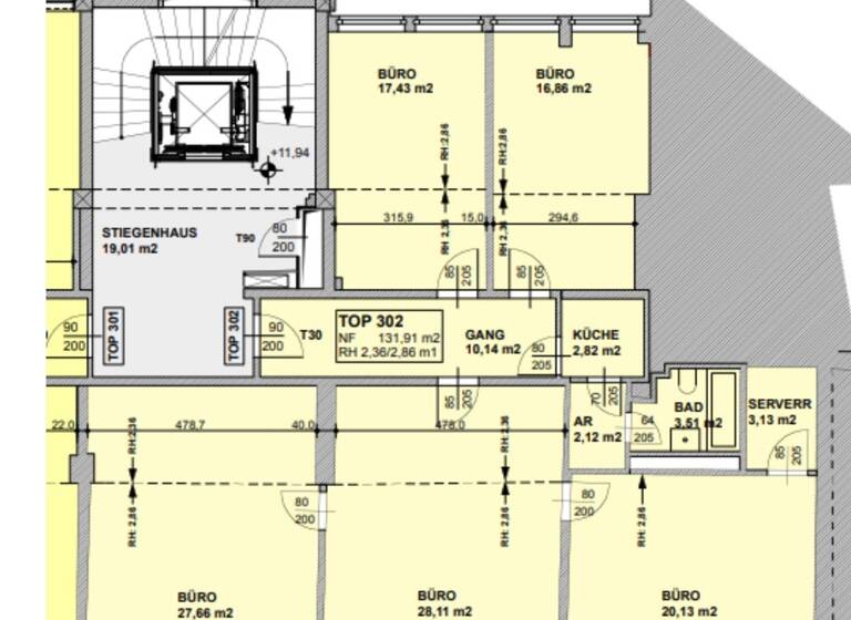 Bürofläche zur Miete 1.730 € 5 Zimmer 131,9 m² Bürofläche Innsbruck 6020