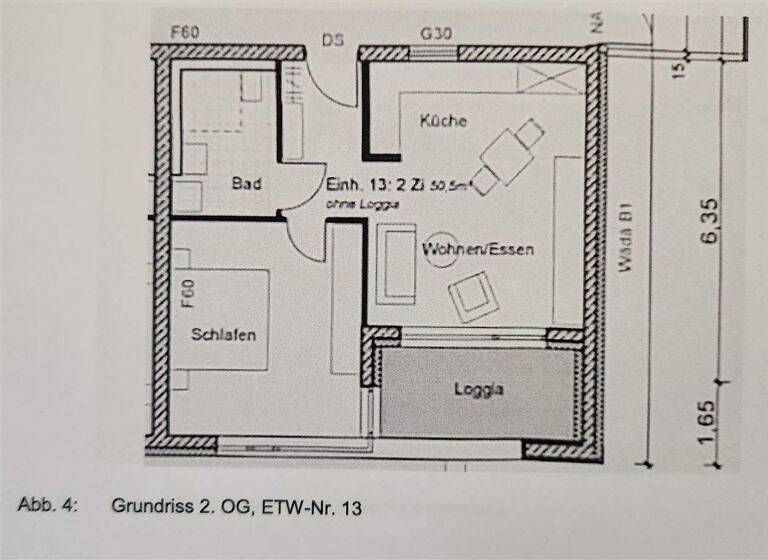 Wohnung zum Kauf 239.000 € 2 Zimmer 54 m² 2. Geschoss Munderkingen 89597