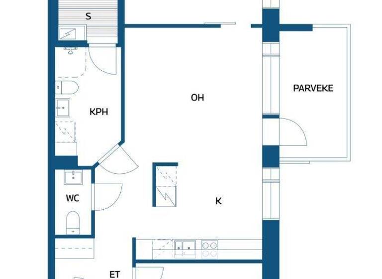 Studio zum Kauf 158.000 € 3 Zimmer 73,5 m² 2. Geschoss Tonttulankatu 10 Joensuu 80200