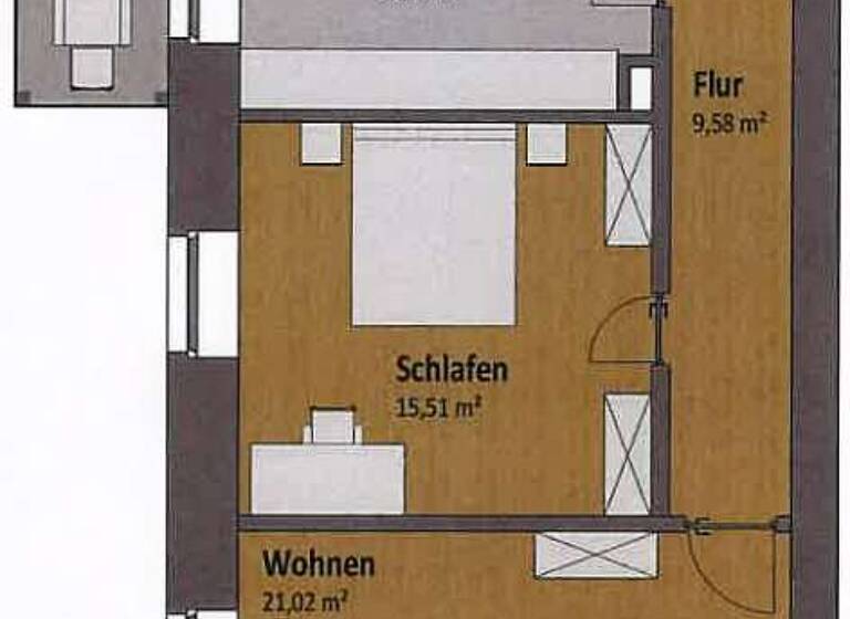 Wohnung zur Miete 1.100 € 2 Zimmer 65 m²<br/>Wohnfläche 1.<br/>Geschoss 01.06.2025<br/>Verfügbarkeit Waldhornstr. 10a Innenstadt-Ost Karlsruhe 76133