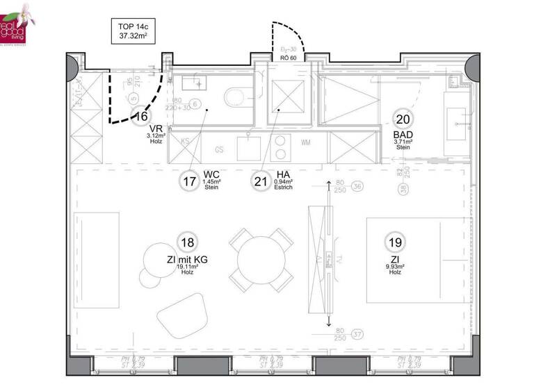 Wohnung zum Kauf 795.000 € 2 Zimmer 38,2 m² 7. Geschoss Wien 1010