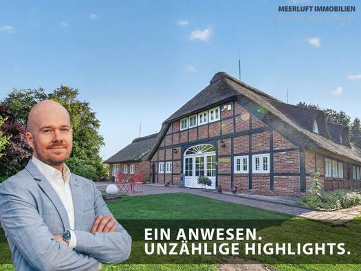 Einfamilienhaus zum Kauf 619.000 € 12 Zimmer 305 m² 4.500 m² Grundstück Süder-Frieschenmoor Ovelgönne 26939