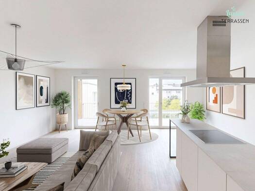 Wohnung zur Miete - Erstbezug 1.315 € 3 Zimmer 59,9 m² 5. Geschoss frei ab sofort Rheinstr. 25a Darmstadt 64371