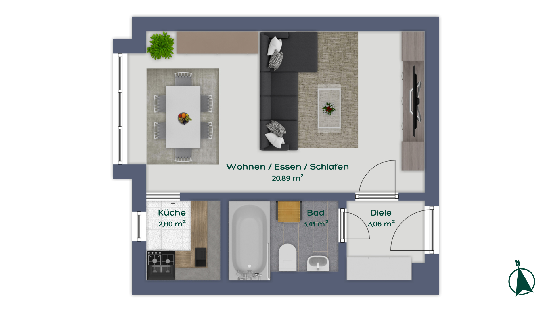 Wohnung zum Kauf 399.000 € 1 Zimmer 31 m²<br/>Wohnfläche 1.<br/>Geschoss 01.01.2025<br/>Verfügbarkeit Barer Straße 62 Universität München 80799