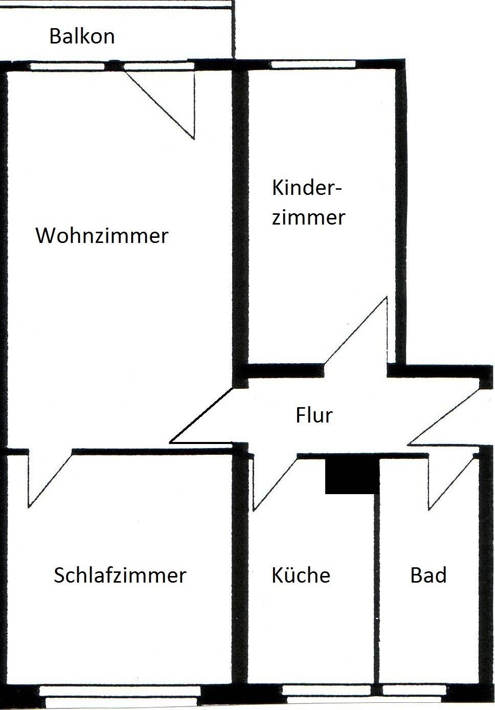 Wohnung zur Miete 322 € 3 Zimmer 58,5 m²<br/>Wohnfläche 4.<br/>Geschoss ab sofort<br/>Verfügbarkeit Fr.-Wolf-Straße 58 Bautzen Bautzen 02625