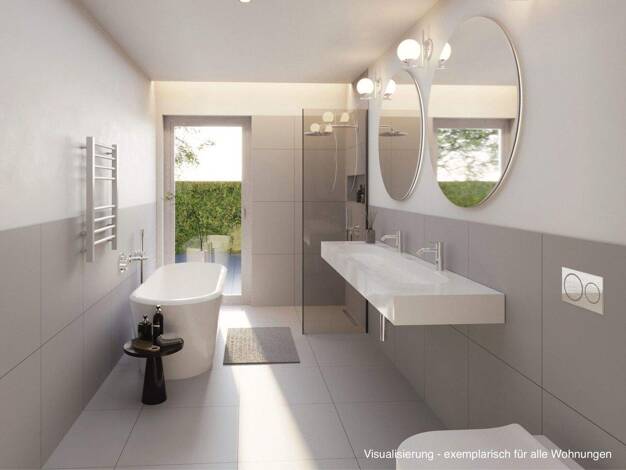 Wohnung zum Kauf - Neubau provisionsfrei 693.000 € 3 Zimmer 101,2 m² 1. Geschoss Im Lohauser Feld 39 Lohausen Düsseldorf 40474