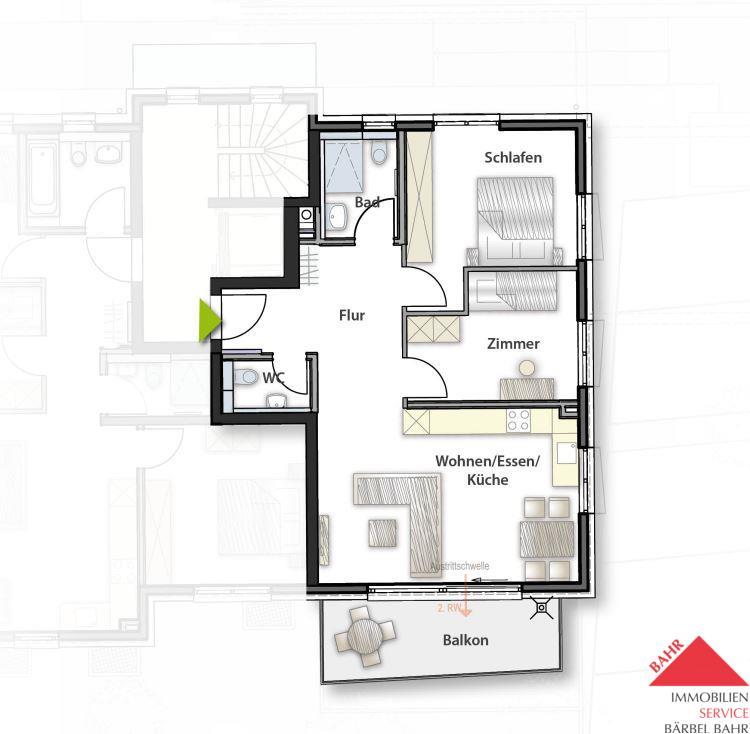 Wohnung zur Miete 1.200 € 3 Zimmer 69 m²<br/>Wohnfläche Holzgerlingen 71088