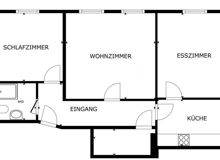 Wohnung zum Kauf 500.000 € 3 Zimmer 80 m²<br/>Wohnfläche 1.<br/>Geschoss Dobel Stuttgart 70184