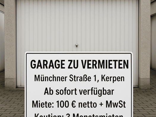 Garage zur Miete provisionsfrei 100 € Sindorf Kerpen 50170