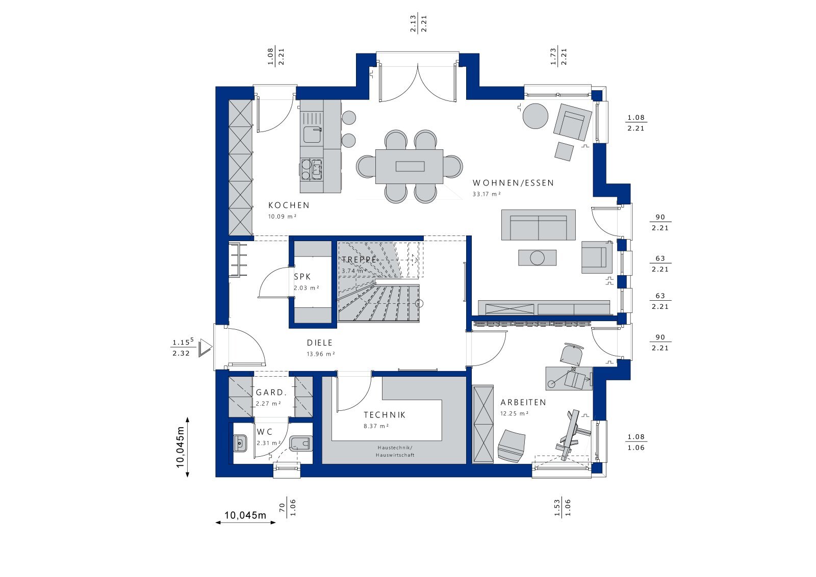 Einfamilienhaus zum Kauf 448.740 € 5 Zimmer 175 m²<br/>Wohnfläche 2.700 m²<br/>Grundstück Siedenbrünzow Siedenbrünzow 17111