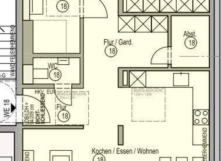 Wohnung zum Kauf - Erstbezug 633.000 € 3 Zimmer 94,6 m² 2. Geschoss Widdersdorf Köln / Widdersdorf 50859