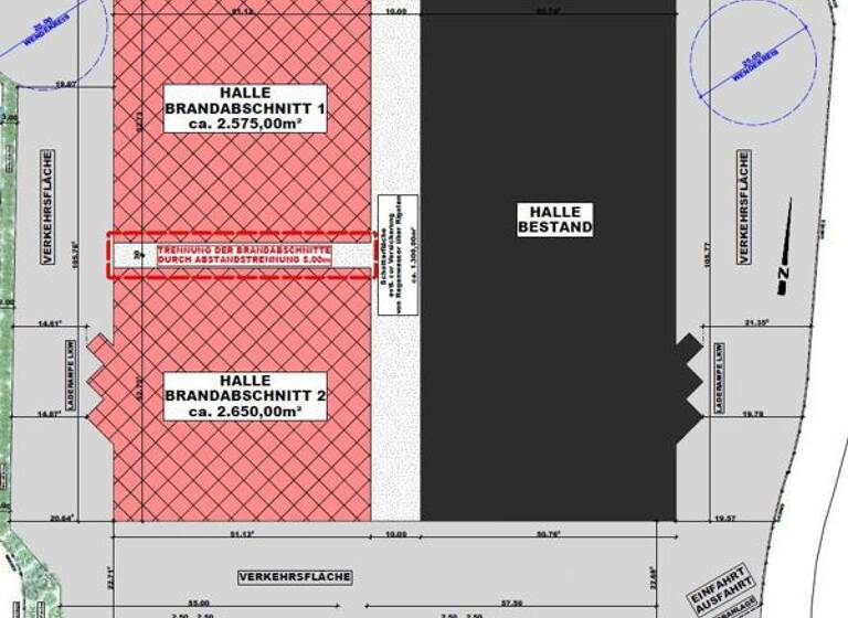 Produktionshalle zur Miete - Erstbezug 5.225 m² Lagerfläche Schwandorf 92421