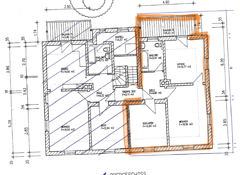 Wohnung zum Kauf 224.900 € 2 Zimmer 60 m² 1. Geschoss Schulstrasse 6 Innenstadt Augsburg 86153
