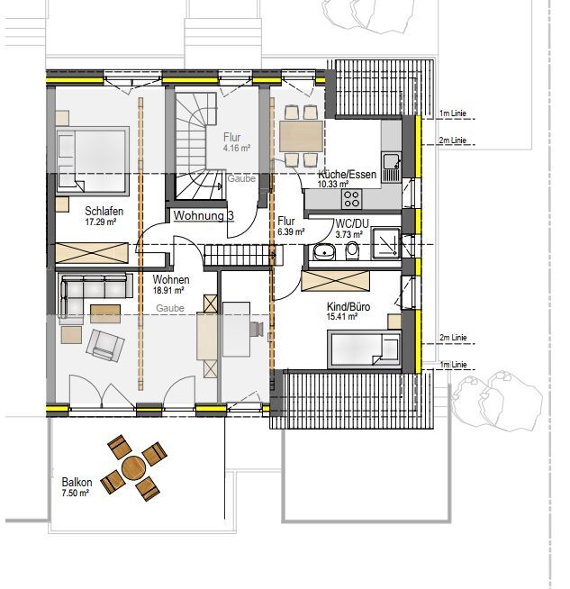 Wohnung zum Kauf provisionsfrei als Kapitalanlage geeignet 390.000 € 3 Zimmer 101 m²<br/>Wohnfläche Matzentalweg 6 Reckingen Küssaberg 79790