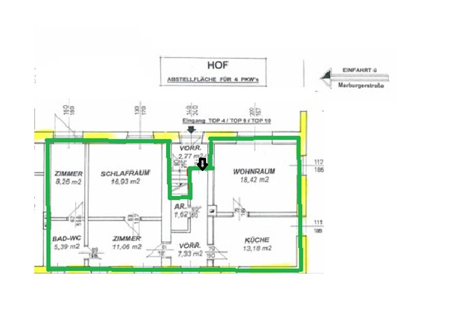 Wohnung zum Kauf 95.000 € 4 Zimmer 85 m²<br/>Wohnfläche EG<br/>Geschoss Marburger Straße Weiz 8160