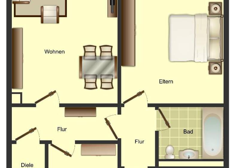 Wohnung zur Miete 539 € 3 Zimmer 66 m²<br/>Wohnfläche 5.<br/>Geschoss Anne-Frank-Straße 21 Berliner Viertel Monheim 40789