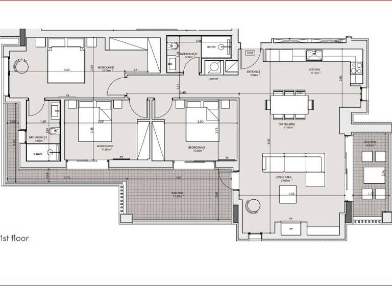 Studio zum Kauf 860.000 € 4 Zimmer 128 m² 1. Geschoss Athen