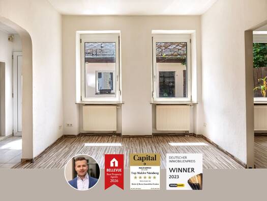Wohnung zum Kauf 129.900 € 2 Zimmer 41,4 m² EG Innenstadt Fürth 90762