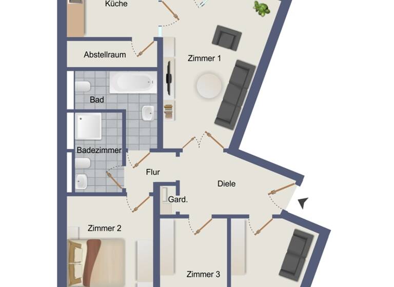 Wohnung zum Kauf 660.000 € 4 Zimmer 107 m² 4. Geschoss Moabit Berlin 10557