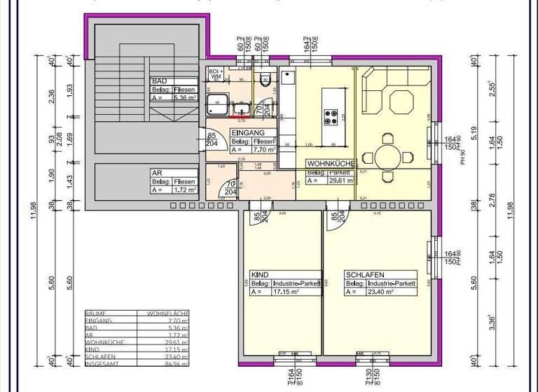 Wohnung zum Kauf 199.500 € 3 Zimmer 85 m² 4. Geschoss Wels 4600
